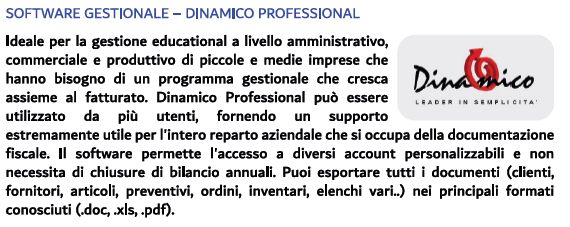DINAMICO - SOFTWARE GESTIONALE